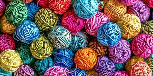 pngtree skeins of colored yarn mixed together image 16003785